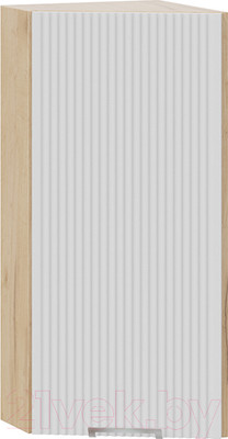 Шкаф навесной для кухни ТриЯ Кимберли 1В3Т (дуб крафт золотой/сноу)