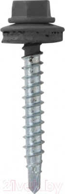 Саморез Starfix Кровельный по металлу 5.5x19 шайба с прокл. PT3 / SMP2-32496-100 (100шт, оцинкованный, RAL 7024 графитово-серый)