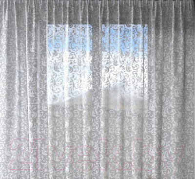 Гардина Лента 9241509 (165x170, белый)