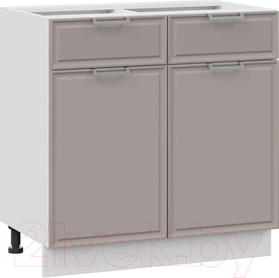 Шкаф-стол кухонный ТриЯ Белладжио 1Н8Я1 (белый/софт капучино)