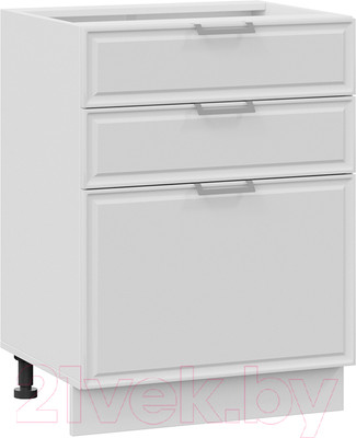 Шкаф-стол кухонный ТриЯ Белладжио 1Н6Я3 (белый/фон белый)