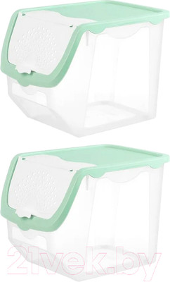 Набор контейнеров El Casa 640185_2 (фисташковый)
