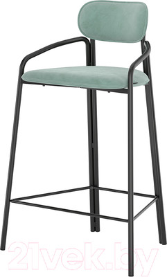 Стул барный Latitude Ror Round / RORBSCHRBKVLRLBLGRN (черный/светло-бирюзовый)