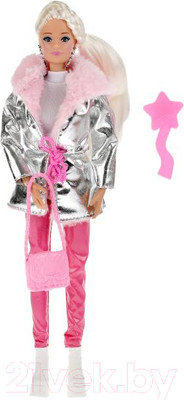 Кукла с аксессуарами Карапуз София в серебристой парке / 66001-W1-S-BB