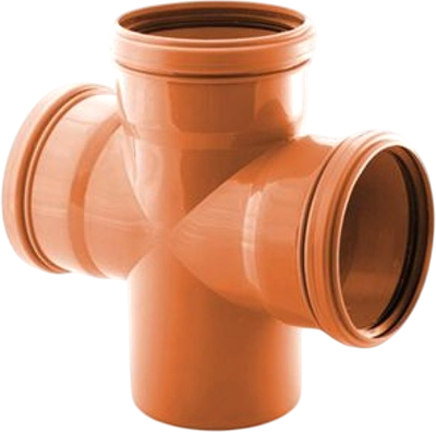 Крестовина наружной канализации РосТурПласт НК 110/110/110х87 / 36551