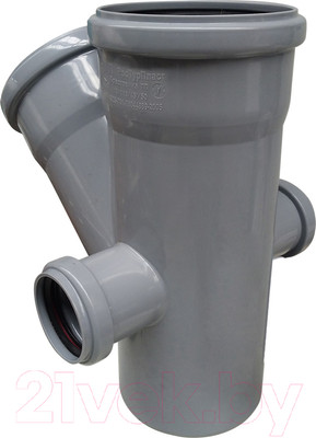 Крестовина внутренней канализации РосТурПласт 110/110х45/50/50 / 36532