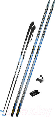 Комплект беговых лыж STC Step 0075 195/155 (синий)