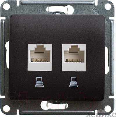 Розетка Systeme (Schneider) Electric Glossa GSL000885KK