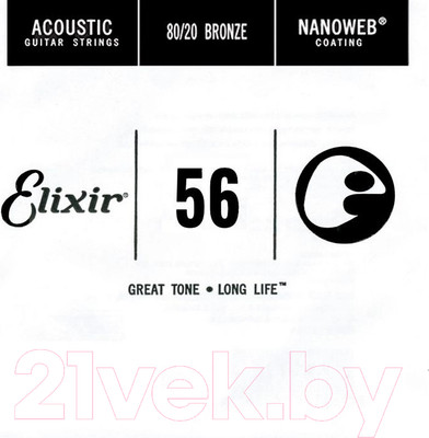 Струна для акустической гитары Elixir Strings 15156.056