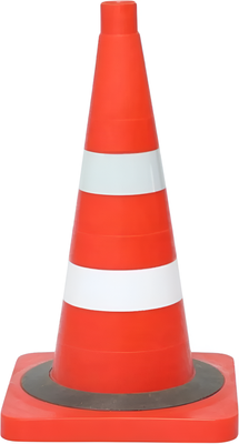 Конус сигнальный No Brand 2.4 2 белые полосы (51см)