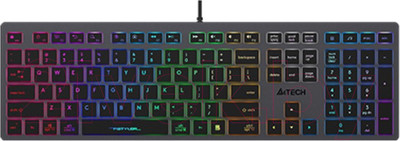 Клавиатура A4Tech Fstyler FX60H (серый, неоновая подсветка)