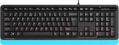 Клавиатура A4Tech Fstyler FKS10 (черный/синий)