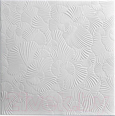 Потолочная плита SOLID С2054 из эксрудированного пенополистирола (500x500, белый)