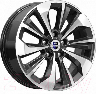 Литой диск K&K Авиор 17x7" 5x114.3мм DIA 67.1мм ET 40мм Алмаз черный