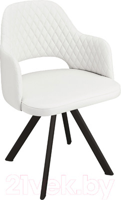 Стул ТриЯ Калипсо К2 (черный муар/кожзам Polo White)