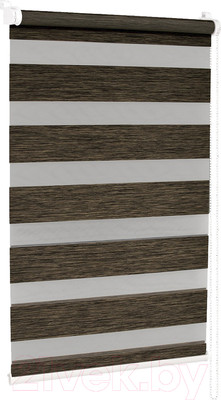 Рулонная штора Delfa Сантайм День-Ночь Натур МКД DN-4310 (81x160, венге)