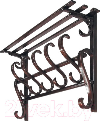 Вешалка для одежды Мебелик В 7Н (темно-коричневый)