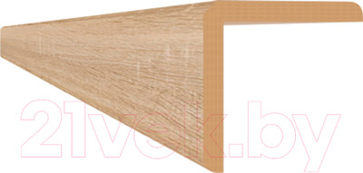 Уголок отделочный STELLA Для МДФ панелей универсальный Дуб Сонома (2700x24x24)