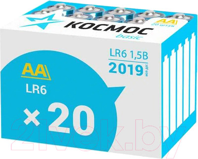 Комплект батареек Космос LR6 20BOX / KOCLR620BOX