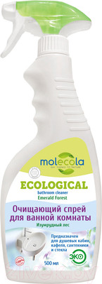 Чистящее средство для ванной комнаты Molecola Изумрудный лес очищающий спрей (500мл)
