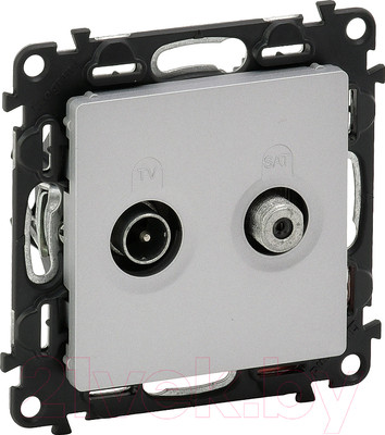 Розетка Legrand Valena Life 753662 (алюминий)
