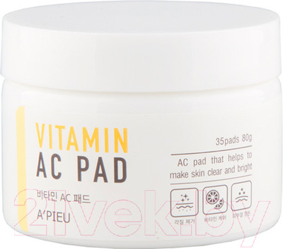 Пэд для лица A'Pieu Vitamin AC Pad витаминный на ватном диске (80г)