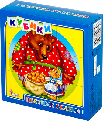 Развивающий игровой набор Десятое королевство Кубики Цветные сказки-1 / 00679