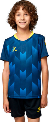 Футбольная форма Kelme Short-Sleeved Football Suit / 8251ZB3003-416 (р.160, темно-синий/черный)