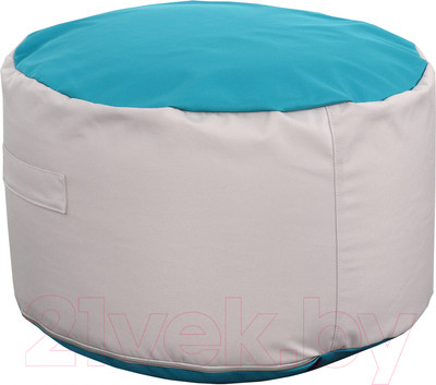Пуф Мебельград Соня Стандарт (панама песко светло-серый/панама песко бирюзовый)