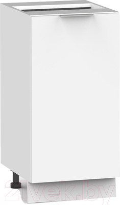 Шкаф-стол кухонный Интермебель Микс Топ ШСР 850-1-400 без столешницы (белый премиум)