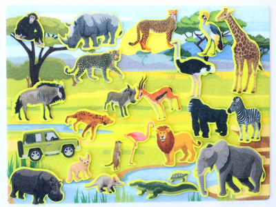 Кукольный театр Десятое королевство Из фетра на липучках Сафари / 03956