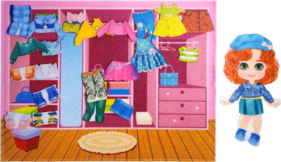 Развивающий игровой набор Десятое королевство Из фетра на липучках Одевашки / 04198