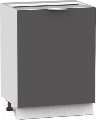 Шкаф-стол кухонный Интермебель Микс Топ ШСР 850-1-500 без столешницы (графит серый)