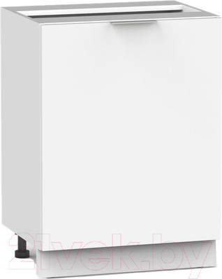 Шкаф-стол кухонный Интермебель Микс Топ ШСР 850-1-500 без столешницы (белый премиум)