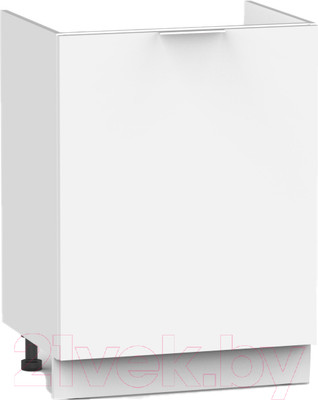 Шкаф под мойку Интермебель Микс Топ ШСРМ 850-2-600 без столешницы (белый премиум)