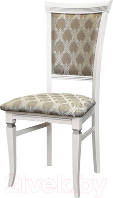 Стул Мебелик Бонита (белый/серебристый/маркус серебристый)