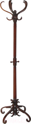 Вешалка для одежды Мебелик В 2Н (темно-коричневый)