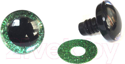 Набор глазок декоративных No Brand D16мм (10шт, зеленый)