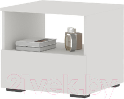 Прикроватная тумба Стендмебель Хелен ТБ 01 (белый/белый)
