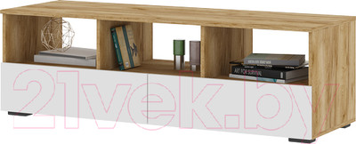 Тумба Стендмебель Хелен ТВ ТБ 02 (белый/дуб крафт золотой)