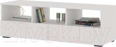 Тумба Стендмебель Хелен ТВ ТБ 02 (белый/белый)