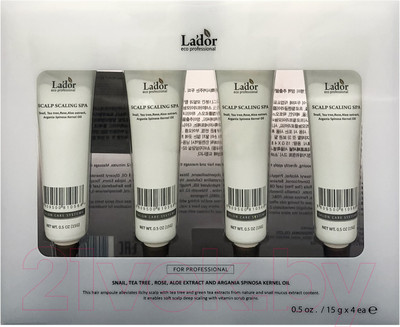 Скраб для кожи головы La'dor Scalp Scaling Spa (4x15г)