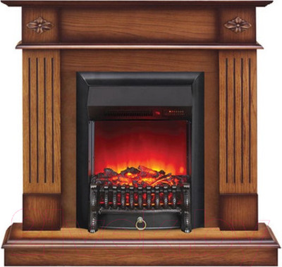 Каминокомплект Смолком Brighton + Fobos-s Lux BL LT (дуб антик)