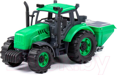 Трактор игрушечный Полесье Сельскохозяйственный инерционный / 94179 (зеленый)