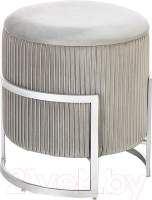 Пуф Halmar Cricket (светло-серый/хром)