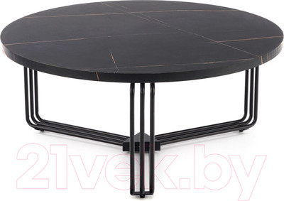 Журнальный столик Halmar Antica (черный мрамор/черный)