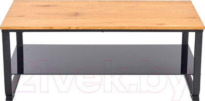 Журнальный столик Halmar Artiga (дуб золотой/черный)