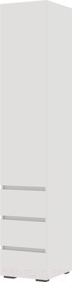 Шкаф-пенал Стендмебель Хелен ПН 03 (белый/белый)