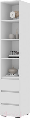 Стеллаж Стендмебель Хелен ПН 02 (белый/белый)