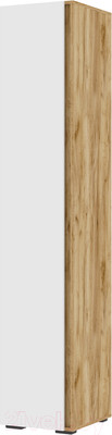 Шкаф-пенал Стендмебель Хелен ПН 01 (белый/дуб крафт золотой)